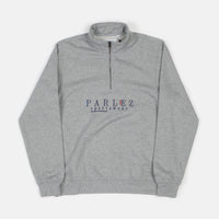 Parlez Wear 1/4 Zip Sweatshirt - Heather Grey thumbnail