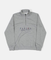 Parlez Wear 1/4 Zip Sweatshirt - Heather Grey