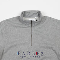 Parlez Wear 1/4 Zip Sweatshirt - Heather Grey thumbnail