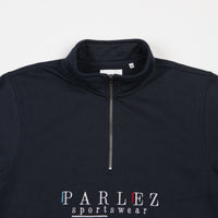 Parlez Wear 1/4 Zip Sweatshirt - Navy thumbnail