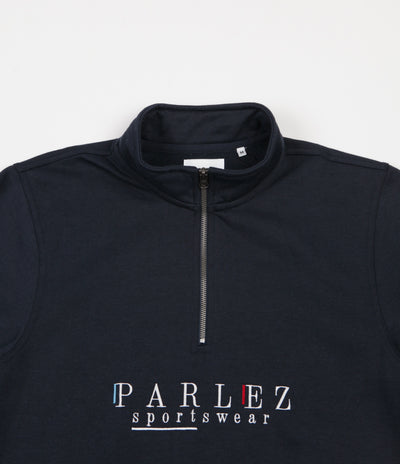 Parlez Wear 1/4 Zip Sweatshirt - Navy