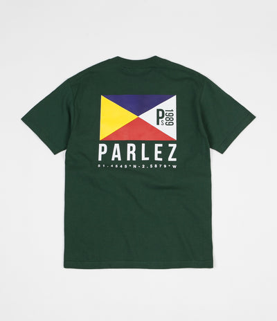 Parlez x Flatspot Endeavour T-Shirt - Forest Green