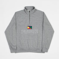 Parlez x Flatspot Hanuman 1/4 Zip Sweatshirt - Heather Grey thumbnail