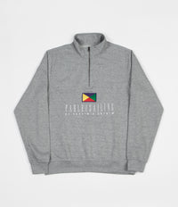 Parlez x Flatspot Hanuman 1/4 Zip Sweatshirt - Heather Grey