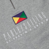 Parlez x Flatspot Hanuman 1/4 Zip Sweatshirt - Heather Grey thumbnail