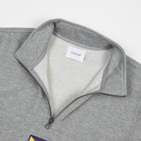 Parlez x Flatspot Hanuman 1/4 Zip Sweatshirt - Heather Grey thumbnail