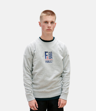 Parlez x Flatspot Yankee Crewneck Sweatshirt - Heather Grey