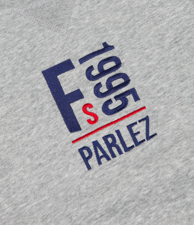 Parlez x Flatspot Yankee Crewneck Sweatshirt - Heather Grey