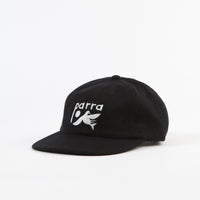 by Parra Bird Dodging Ball 6 Panel Cap - Black thumbnail