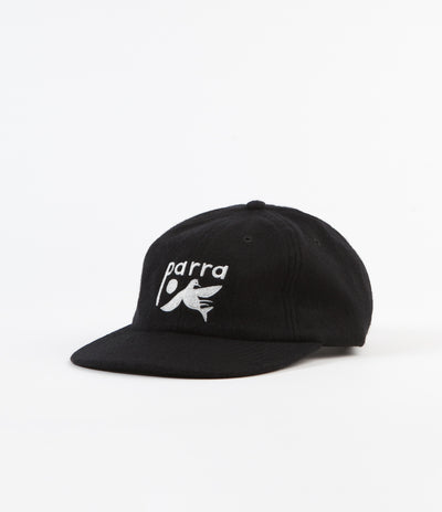 by Parra Bird Dodging Ball 6 Panel Cap - Black