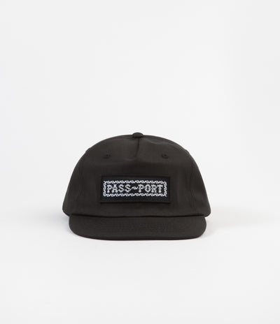 Pass Port Barbs 5 Panel Cap - Black