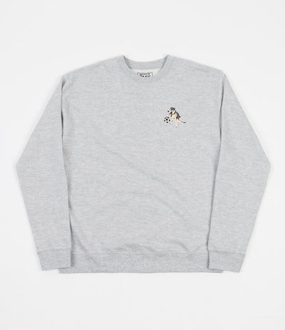 Pass Port Bobby Embroidery Crewneck Sweatshirt - Grey Heather