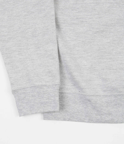 Pass Port Bobby Embroidery Crewneck Sweatshirt - Grey Heather