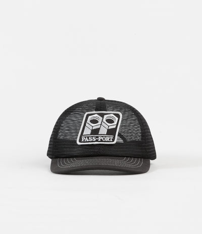 Pass Port Bolt Trucker Cap - Black / White