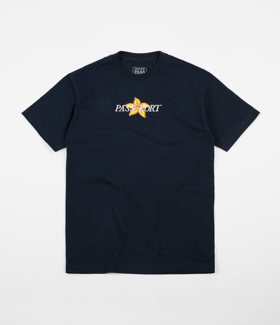 Pass Port Daffodil Applique T-Shirt - Navy