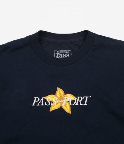 Pass Port Daffodil Applique T-Shirt - Navy