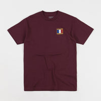 Pass Port France T-Shirt - Burgundy thumbnail