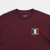 Pass Port France T-Shirt - Burgundy thumbnail