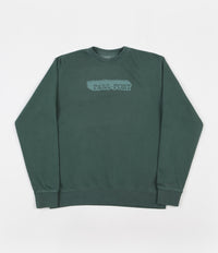 Pass Port Icy Hot Puff Pigment Dyed Crewneck Sweatshirt   - Alpine Green