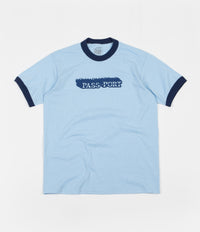 Pass Port Icy Hot Ringer T-Shirt  - Powder Blue / Navy