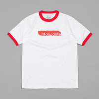 Pass Port Icy Hot Ringer T-Shirt  - White / Red thumbnail