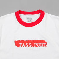 Pass Port Icy Hot Ringer T-Shirt  - White / Red thumbnail