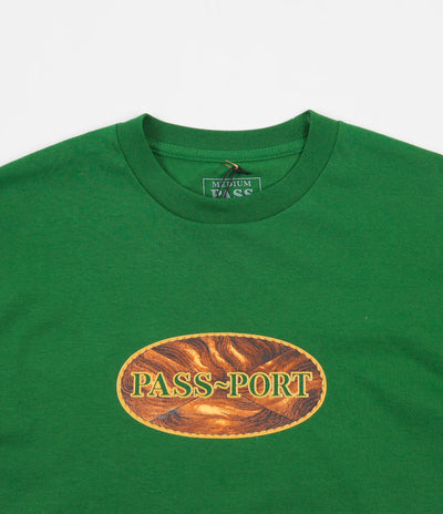 Pass Port Inlay T-Shirt  - Kelly Green