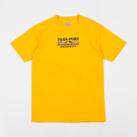 Pass Port Inter Solid T-Shirt  - Gold thumbnail