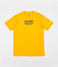 Pass Port Inter Solid T-Shirt  - Gold