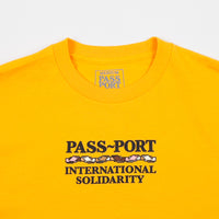 Pass Port Inter Solid T-Shirt  - Gold thumbnail