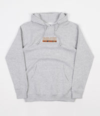 Pass Port International Embroidery Hoodie - Heather Grey