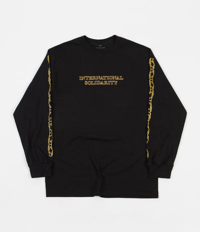 Pass Port Intersolid Long Sleeve T-Shirt - Black