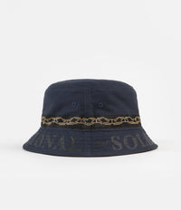 Pass Port Intersolid Reversible Bucket Hat - Navy