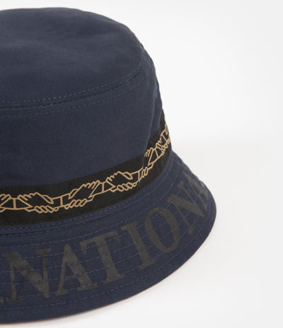 Pass Port Intersolid Reversible Bucket Hat - Navy