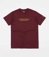 Pass Port Intersolid T-Shirt - Burgundy