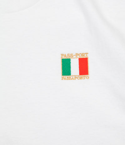 Pass Port Italy T-Shirt  - White