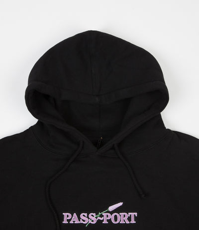 Pass Port Lavender Hoodie - Black