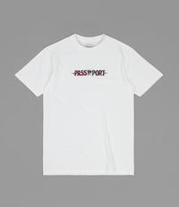 Pass Port Life of Leisure Embroidery T-Shirt - White