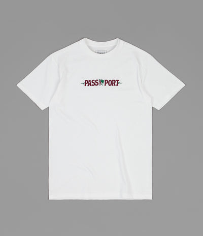 Pass Port Life of Leisure Embroidery T-Shirt - White