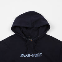 Pass Port Official Embroidered Hoodie - Navy thumbnail