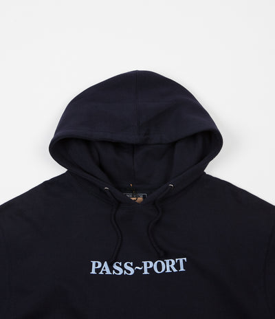 Pass Port Official Embroidered Hoodie - Navy