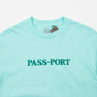 Pass Port Official Embroidered Long Sleeve T-Shirt - Celadon thumbnail