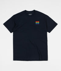 Pass Port Official Repeat Embroidered T-Shirt - Navy