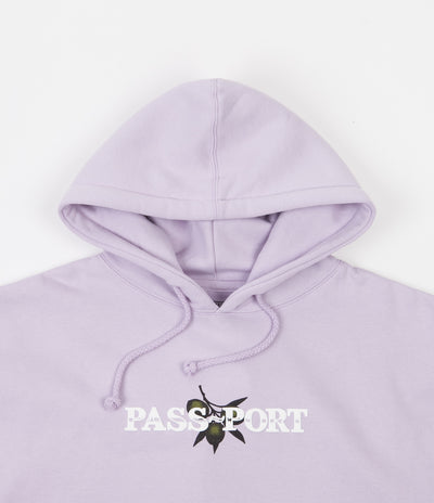 Pass Port Olive Puff Print Hoodie - Lavender