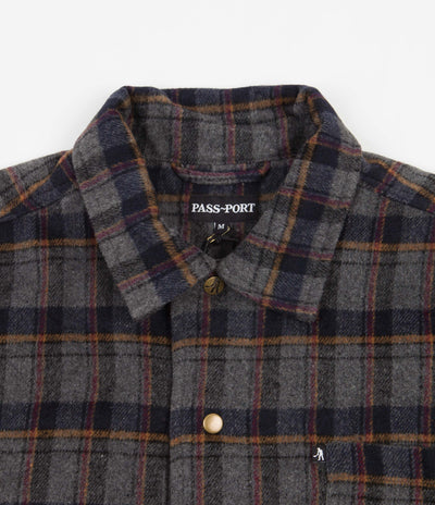 Pass Port Painters Flannel Shirt - Grey