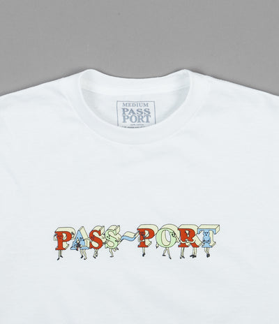 Pass Port PP Gang T-Shirt  - White