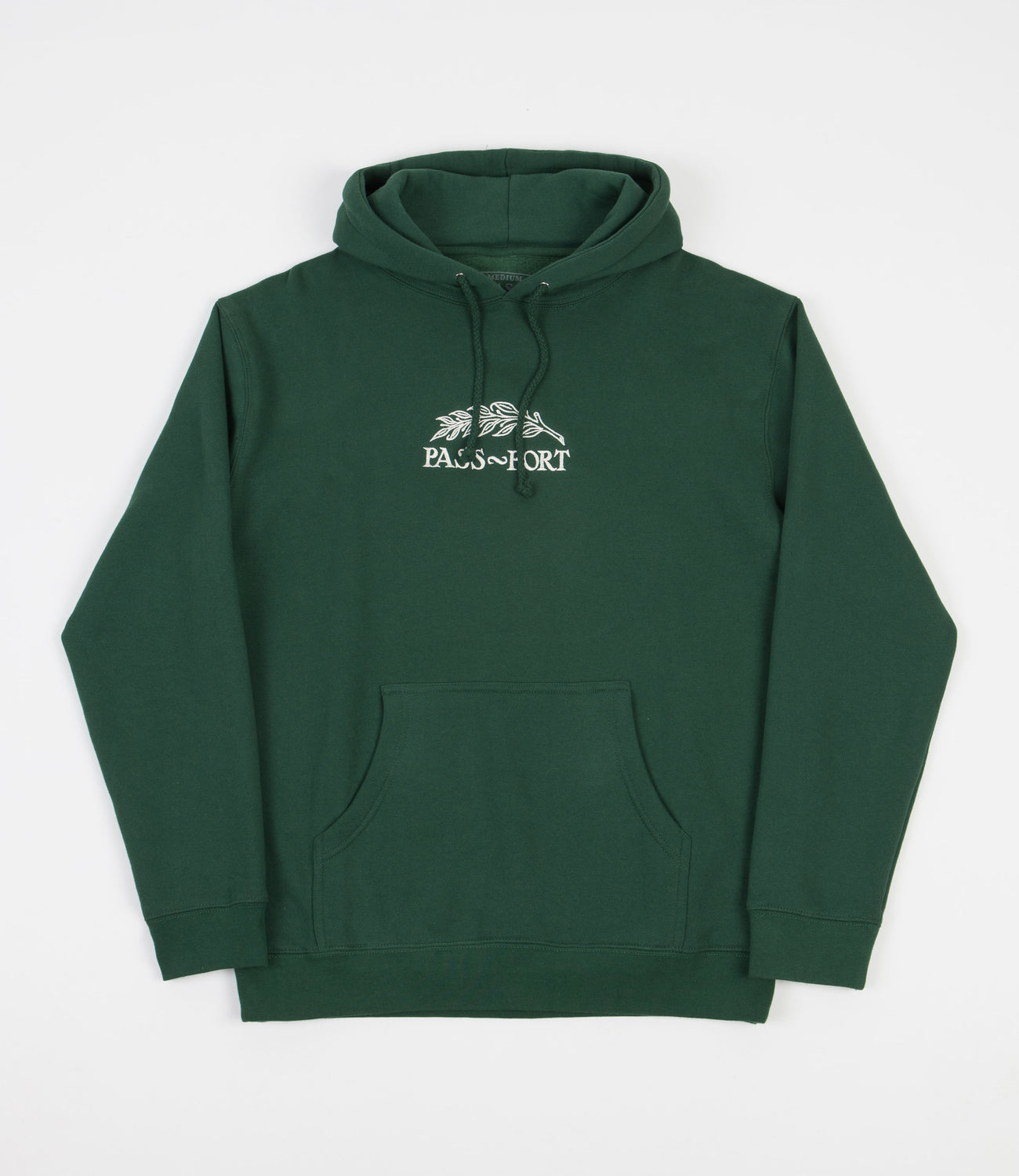 Pass Port Quill Embroidery Hoodie - Forest Green | Flatspot