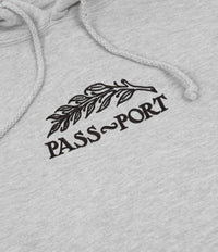 Pass Port Quill Embroidery Hoodie - Grey Heather | Flatspot