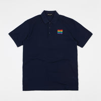 Pass Port Rainbow Repeat Polo Shirt - Navy thumbnail