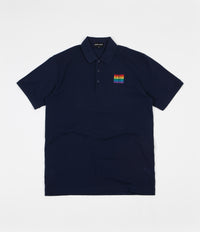 Pass Port Rainbow Repeat Polo Shirt - Navy